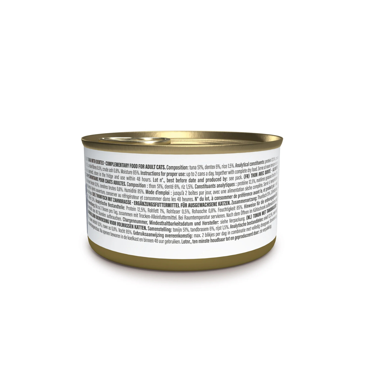 Schesir Complements Cat Wet Food In Jelly Can Tuna With Dentex 70g